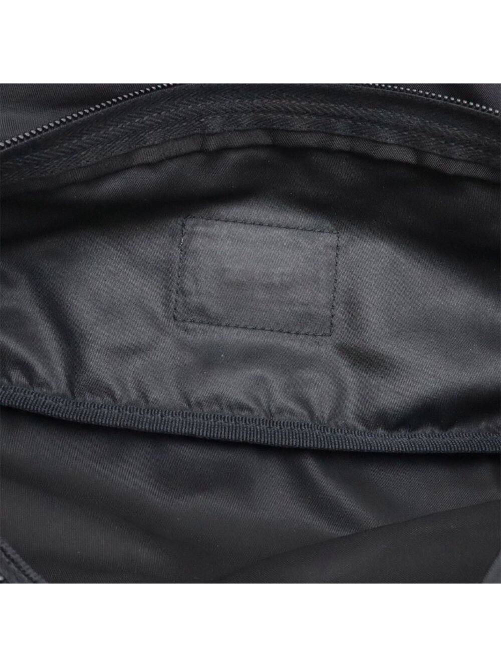 Prada Triangle Logo Belt Bag Waist Pouch Hip Nylon Black Silver - Picture 7 of 7